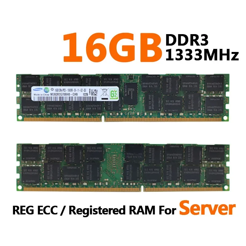 1/2/4 Uds memoria de servidor RAM Samsung Memoria de servidor DDR3 REG ECC memoria registrada 16GB 8GB 4GB RAM 1866 1600 1333MHz PC3-12800R - imagen 4