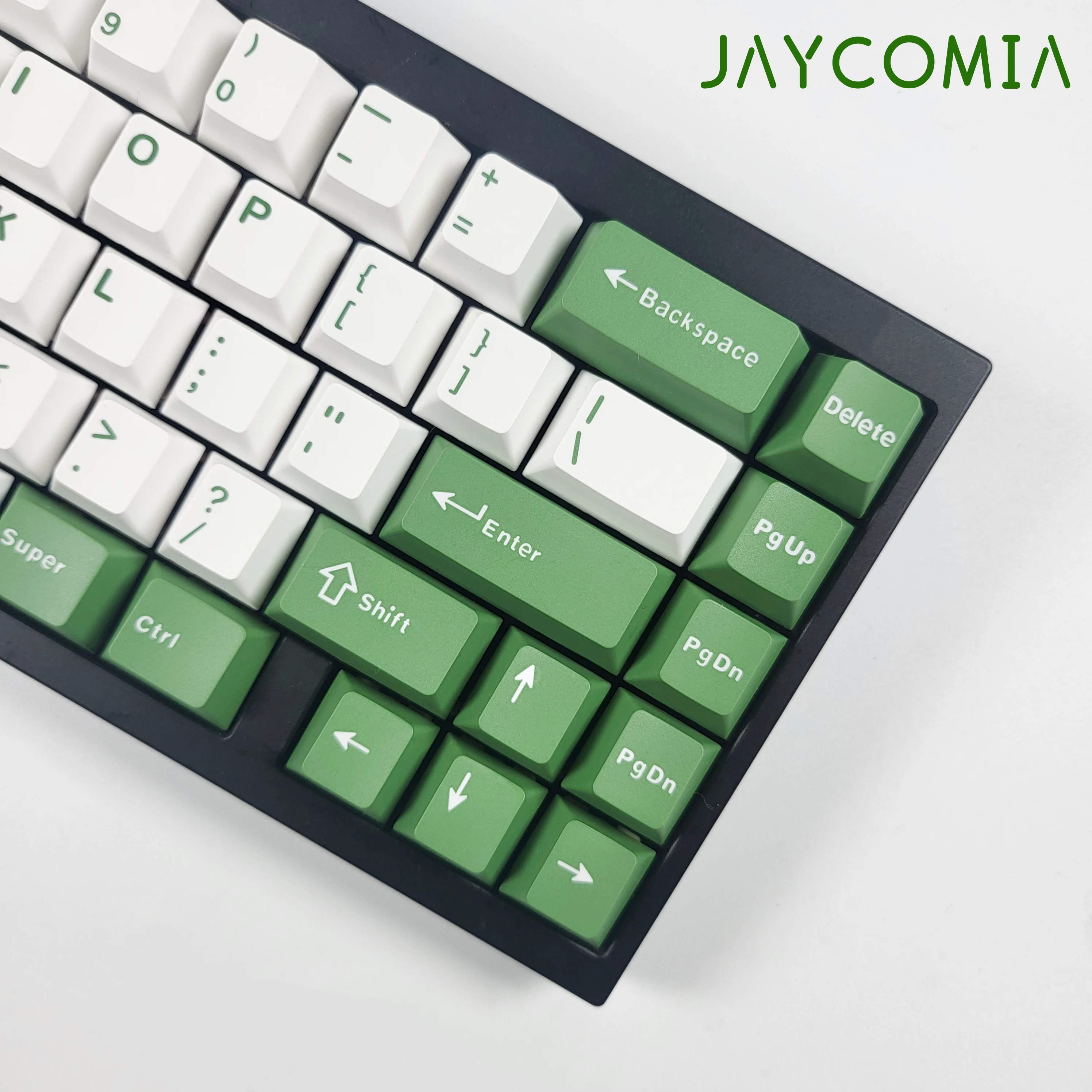 GMK-teclas PBT de color verde queso, perfil de cereza, 126 teclas, juego grande, teclas de diseño ISO para teclado mecánico para jugar, GMK75 Wooting - imagen 4