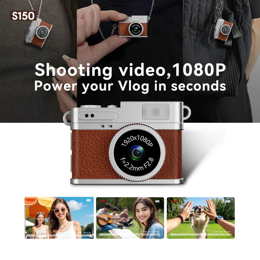 Mini cámara HD de 1080P, pantalla de 0,96 pulgadas, cámara Digital Retro, videocámara DV dinámica CCD, adecuada para viajes, deportes, etc. - imagen 5