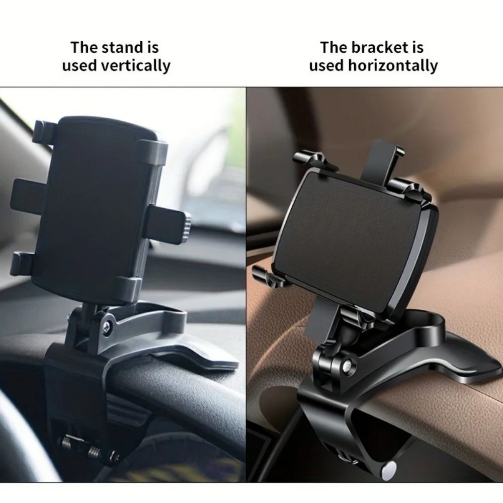 Soporte para teléfono para salpicadero de coche 360 °   Soporte de coche para teléfono inteligente con rotación para iPhone, Samsung, Xiaomi, soporte de navegación GPS portátil Universal - imagen 3
