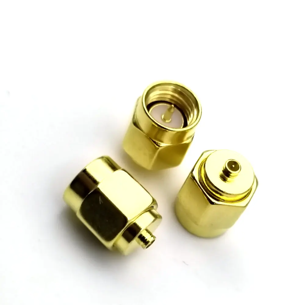 Conector de latón SMA macho a IPX U.fl, convertidor Coaxial RF - imagen 3