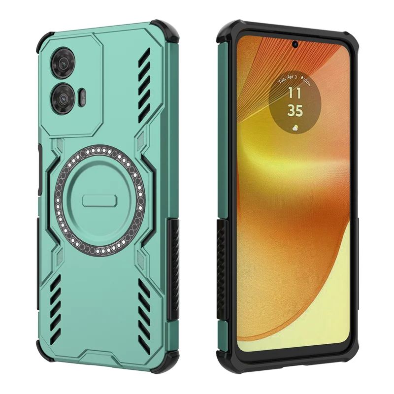 Para Motorola Moto G34 Funda Moto G34 Funda disipación de calor carga inalámbrica magnética Fundas protectoras para teléfono en Moto G34 Funda - imagen 5