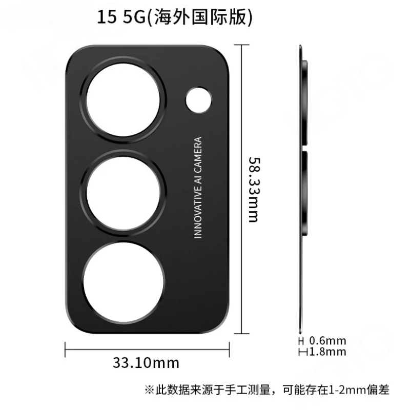 Protectores de cámara trasera de Metal de aluminio para Redmi 15C 15 4G 5G Protector de pantalla de cubierta de lente para Redmi15 película de anillo de lente - imagen 5