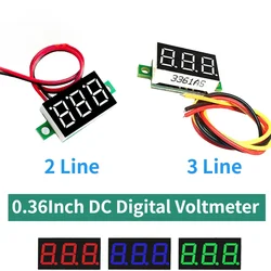 Módulo Voltímetro Digital LED DC 0-32V Mini Pantalla 0,36'' Color