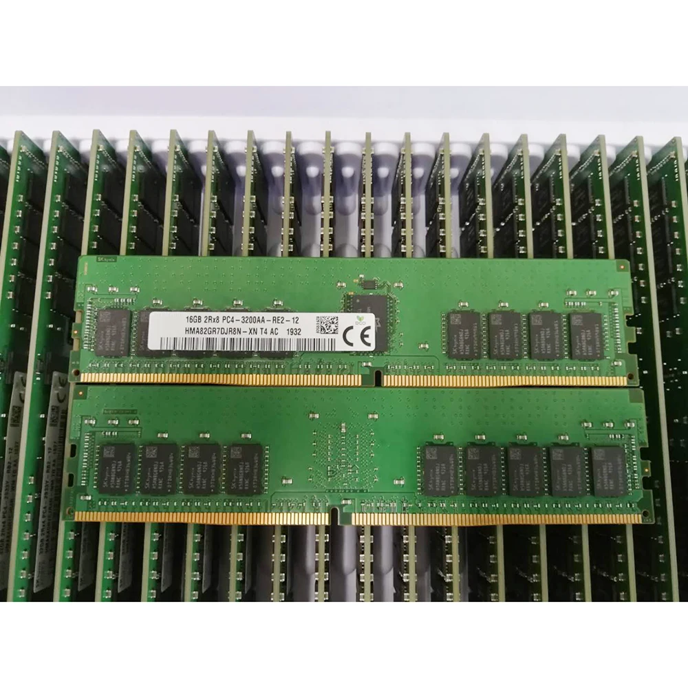 1 Uds para SK Hynix RAM 16GB 2RX8 PC4 3200AA ECC HMA82GR7DJR8N-XN memoria 16G DDR4 3200 - imagen 5