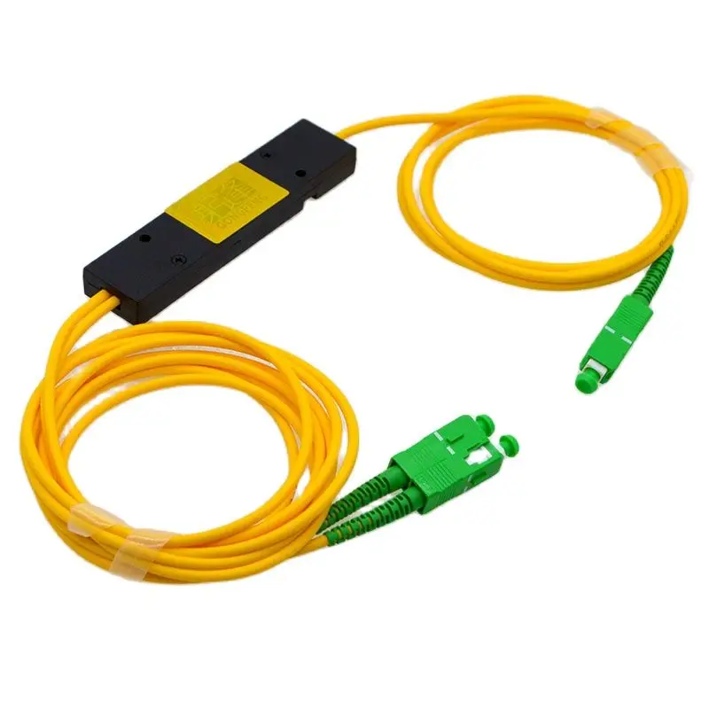 Divisor de fibra óptica cónico SC/UPC/APC, grado de telecomunicaciones, 1x2, relación 50:50, coleta, 10 Uds., venta al por mayor - imagen 4