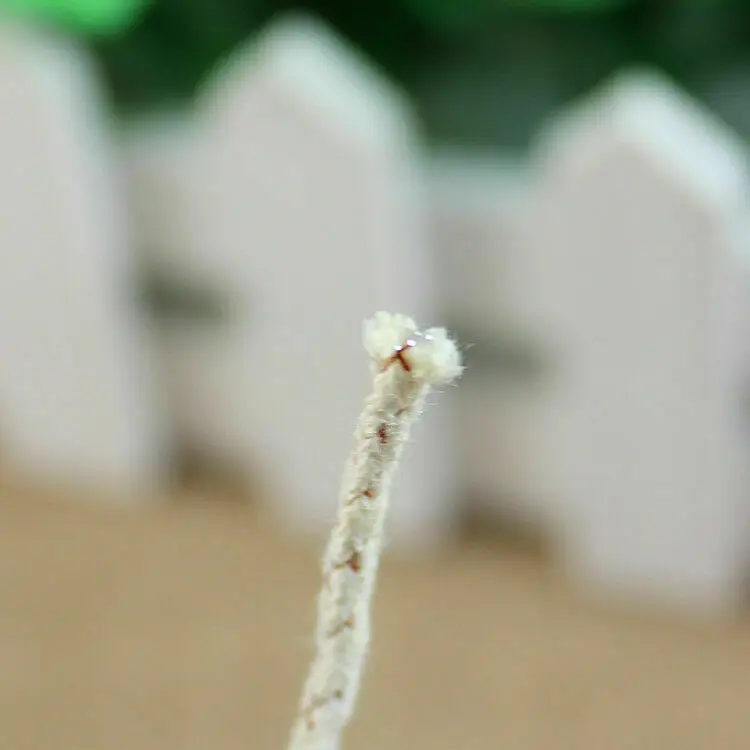 10 unids/lote mecha de núcleo de algodón para lámpara de Alcohol Kerosen mechas duraderas para rueda DIY encendedor de aceite herramientas de fabricación de velas - imagen 2