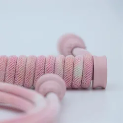 Cable Espiral USB-C Gradiente Melocotón para Teclado Mecánico