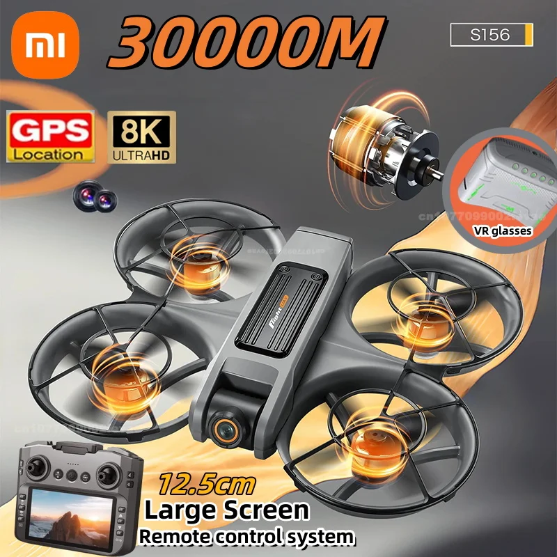 Xiaomi S156 Drone 8K HD 360 °   Cámara dual gran angular con control remoto de pantalla UAV 5G WiFi FPV y cuadricóptero para evitar obstáculos - imagen 2