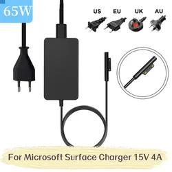 Cargador rápido 65W Microsoft Surface Book Pro 3-7 AC