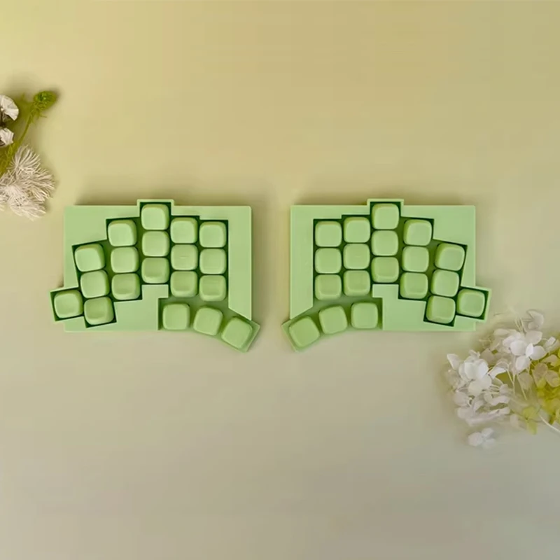 TOTEM-teclado inalámbrico dividido, modo Dual, Bluetooth, perfil bajo, intercambiable en caliente, Zmk, teclado dividido ergonómico personalizado