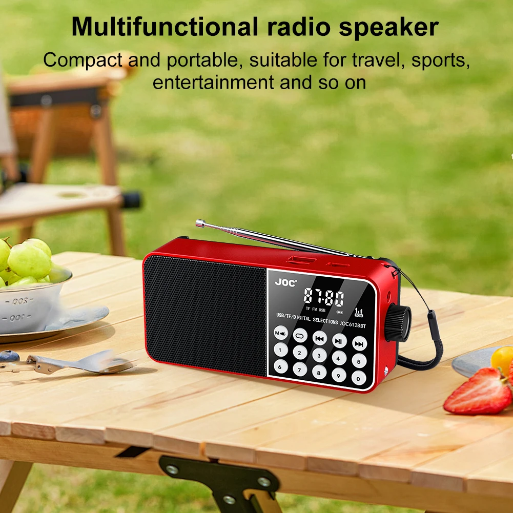 Radio de banda completa Compatible con Bluetooth, reproductor de radiodifusión, pantalla Digital LED, Radio MP3 inalámbrica para emergencias, huracán