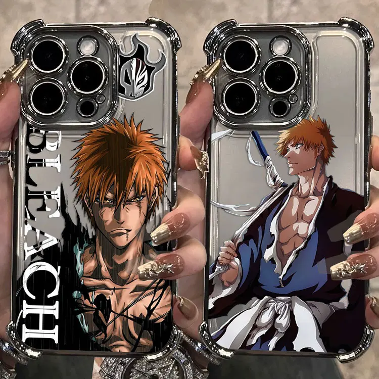 Funda chapada en lejía de Anime para Samsung S25 S24 S23 S22 S21 S20 FE Note20 Plus Ultra 4G 5G, funda trasera de Airbag anticaída