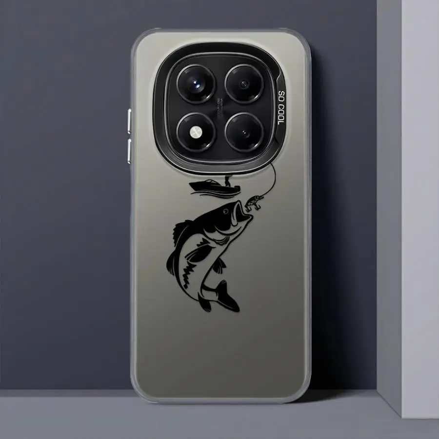 Funda para Xiaomi Redmi Note 9s 10s 13 12 11 11s 10Lite 12s 14 Pro Plus cubierta trasera de teléfono línea pesca hombre - imagen 4