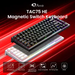 Teclado Gaming AKKO TAC75 HE Magnético 75% RGB 8K con Cable