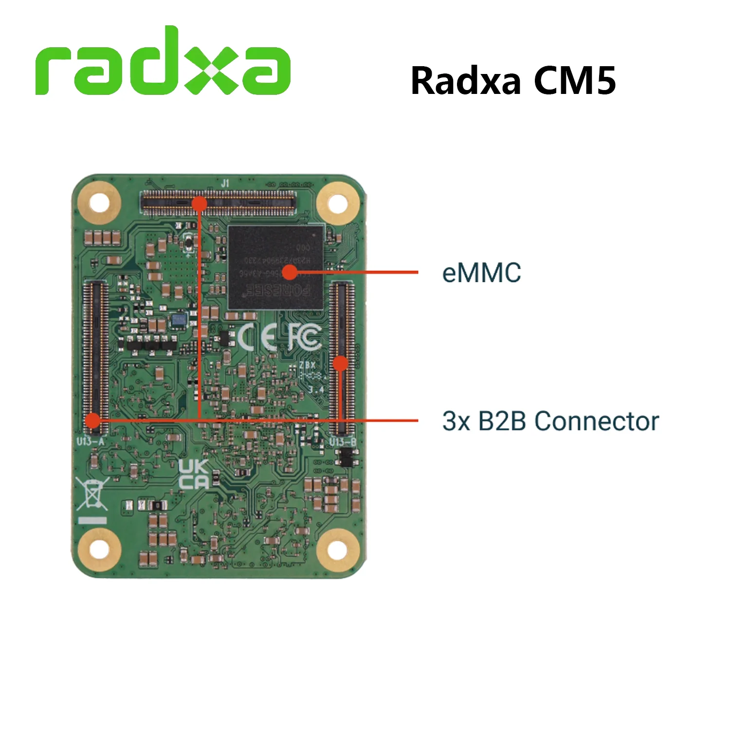 Radxa CM5 RK3588S MÓDULO DE ORDENADOR DE 8 núcleos, CPU Radxa CM5 Lite RK3582, CPU de 6 núcleos LPDDR4 eMMC integrado, CM4 Raspberry Pi, reemplazo - imagen 5
