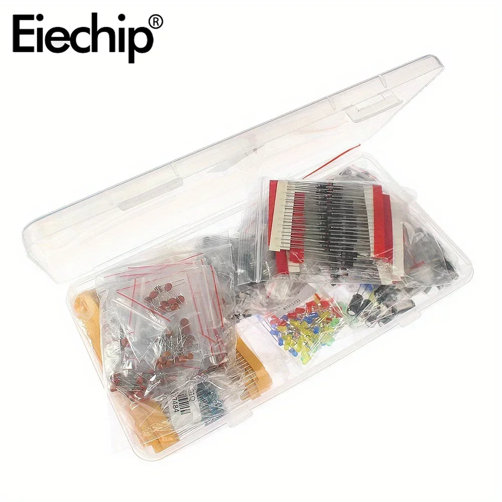 Kit de cerámica de condensador electrolítico, conjunto de resistencias de grupo de diodos LED, Transistor, J02D, J02E, J02J, J02B, J01I, J01H, U01Q - imagen 5
