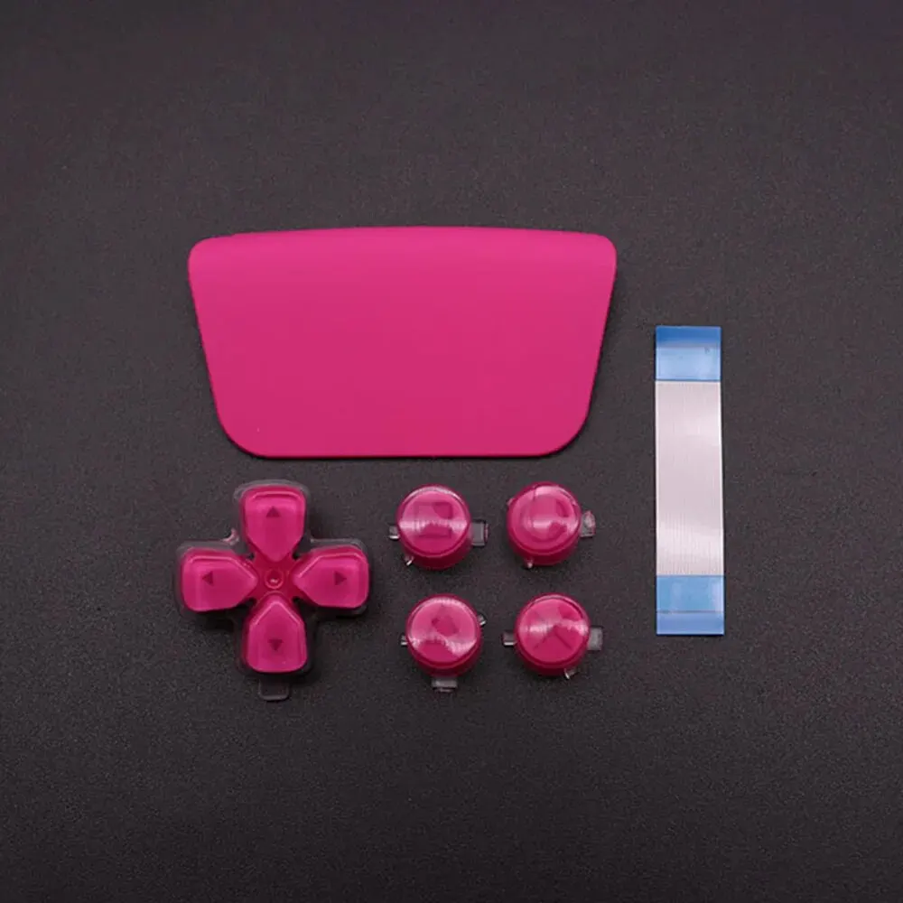 Para PS5 botones de tecla de función de dirección para PS 5 botón de controlador Cross ABXY D Pad Kit de teclas de driección y panel táctil de plástico y 18 pines - imagen 4