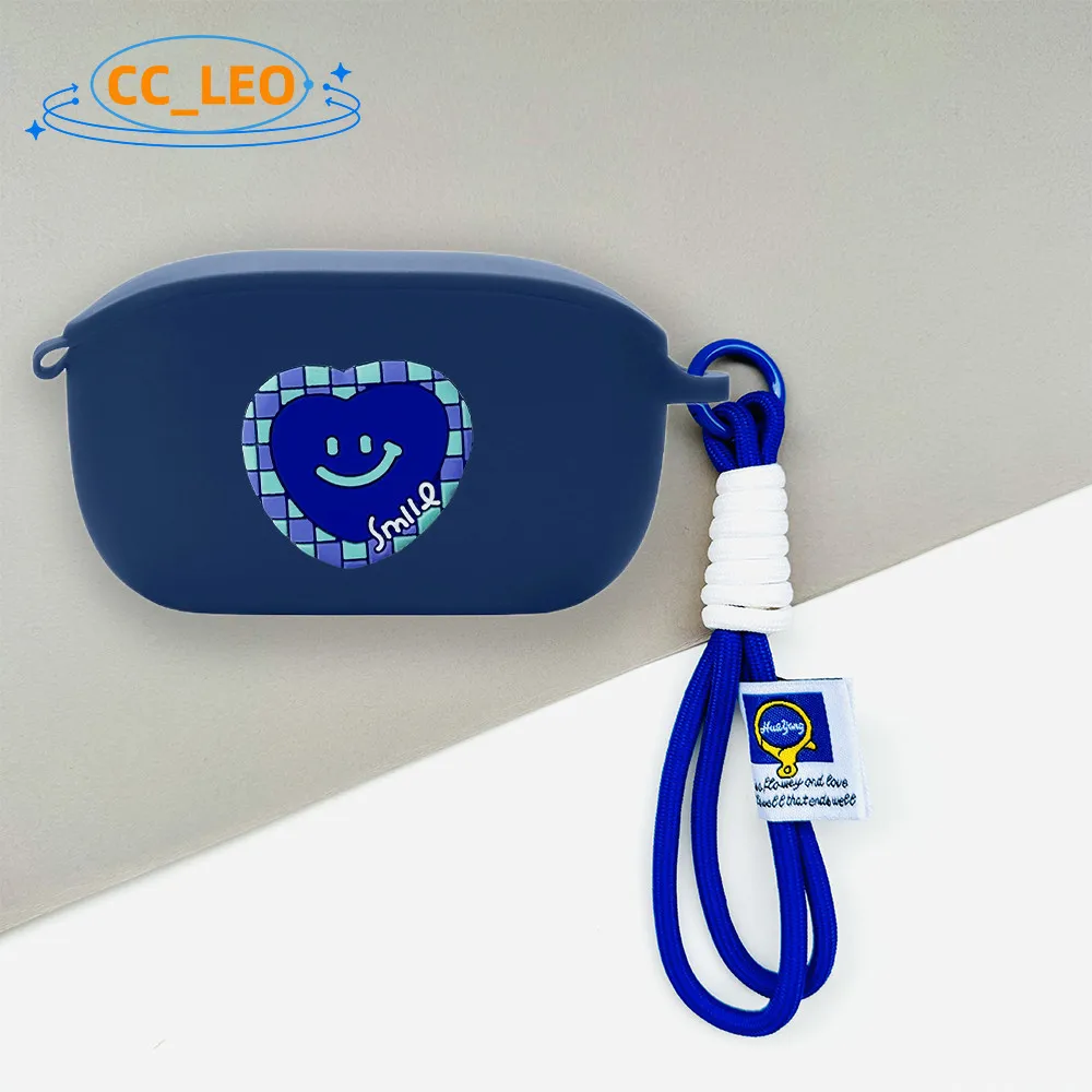 Para JBL Wave100 TWS funda protectora a prueba de golpes Linda cerdito tiburón cordón colgante JBL VIBE100 TWS funda suave de silicona - imagen 3