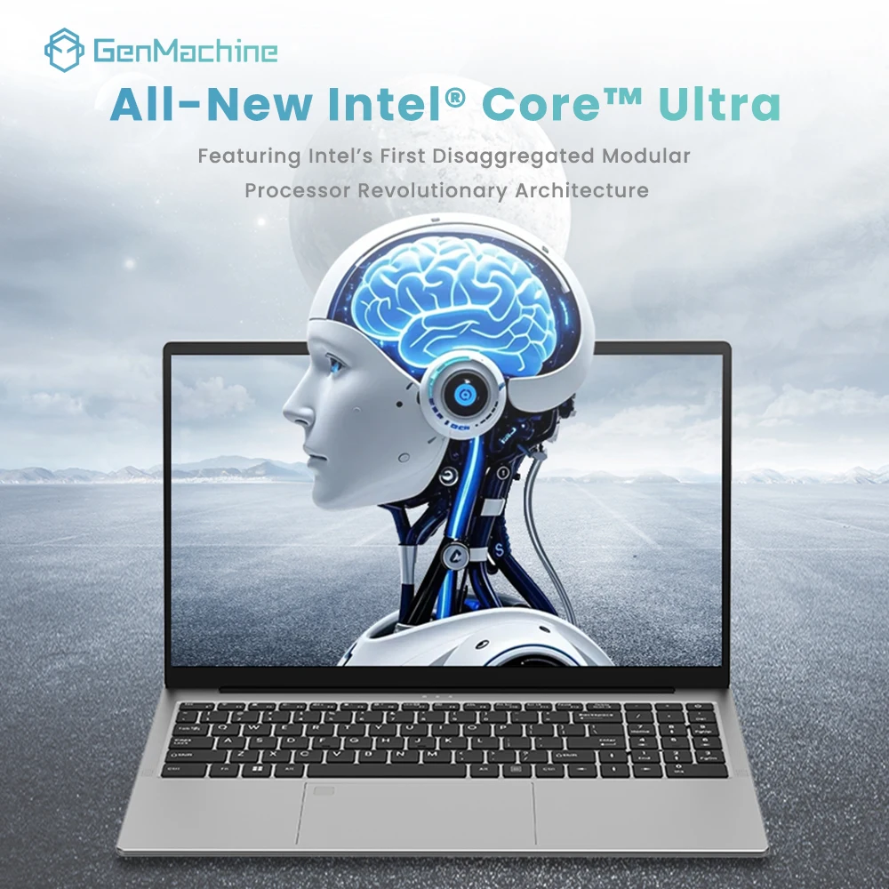 DDR5 4800Mhz M.2 2280 NVME Computadores portátiles para juegos de negocios Computadora portátil de 15,6" Intel Core Ultra 165H 60Hz Arc Gráficos