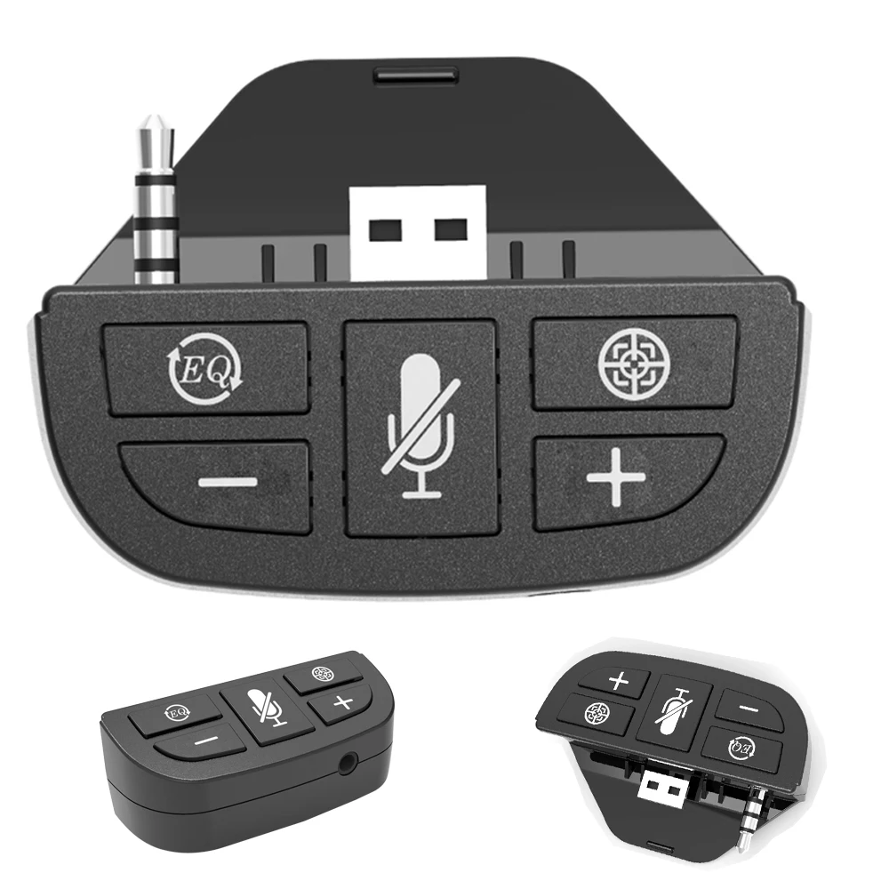 Adaptador para controlador Xbox One, adaptador de auriculares estéreo, potenciador de sonido de Audio, convertidor de auriculares