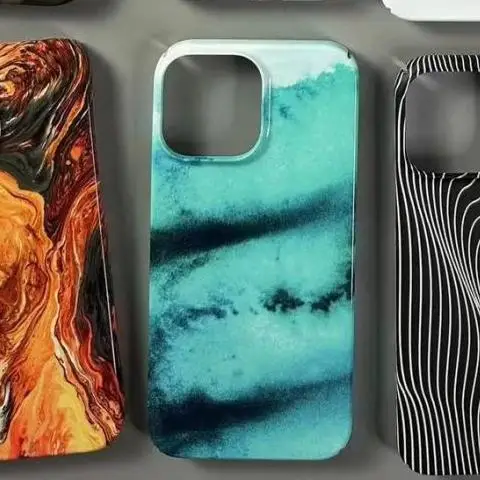 Funda de teléfono con paisaje de arte creativo de lujo INS para iPhone 16 15 14 13 12 11 Pro Max XS XR XSMax 6 7 8 Plus, funda dura HD brillante para PC - imagen 4