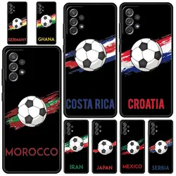 Funda Samsung Galaxy con diseño de fútbol de Marruecos