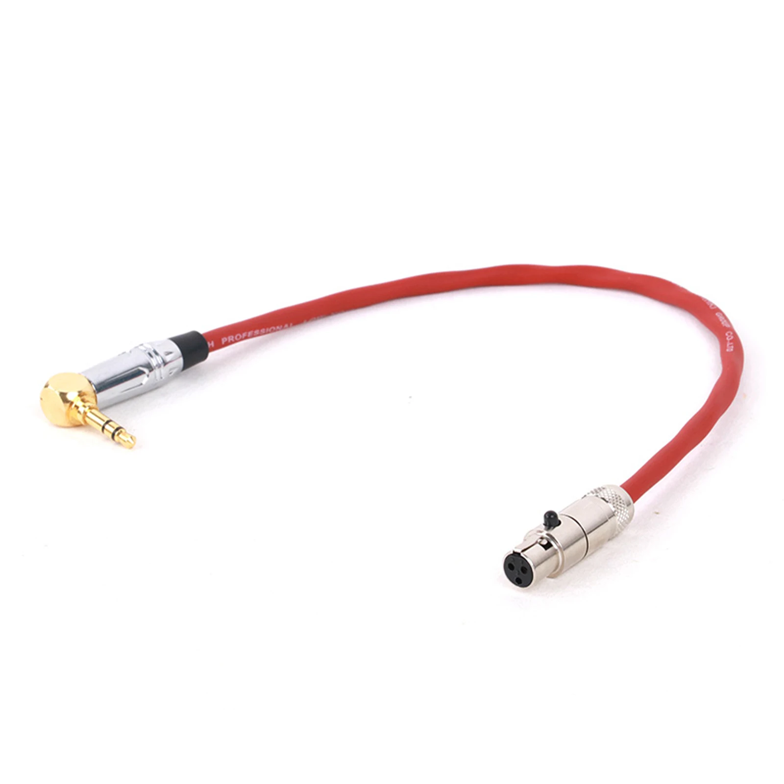 Cable adaptador Mini XLR a Jack de 3 pines, ángulo recto, enchufe de 3,5mm, Audio estéreo, 1/8 "TRS macho a Mini XLR macho para auriculares de cámara - imagen 4