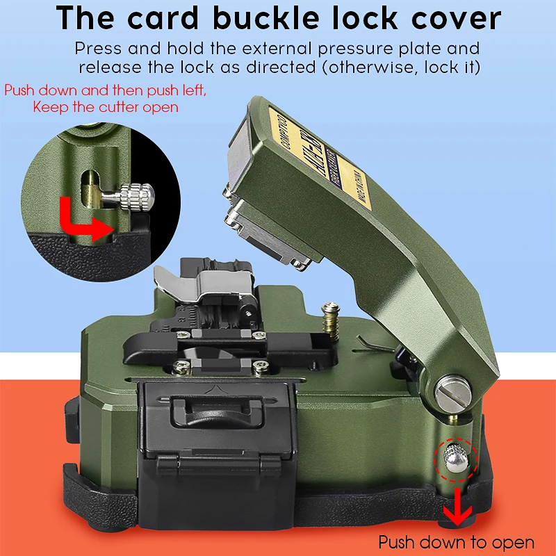 COMPTYCO-cuchilla de fibra AUA-X8 FTTH, cortador de fibra óptica de alta calidad, cuchillo de corte de Cable de fibra óptica de alta precisión - imagen 4