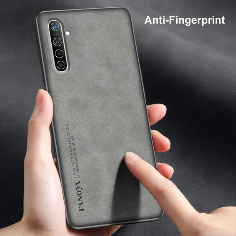 Funda de cuero PU de lujo para Realme XT X2, carcasa trasera de silicona mate a prueba de golpes, protección de teléfono para OPPO K5, Coque Business - imagen 5