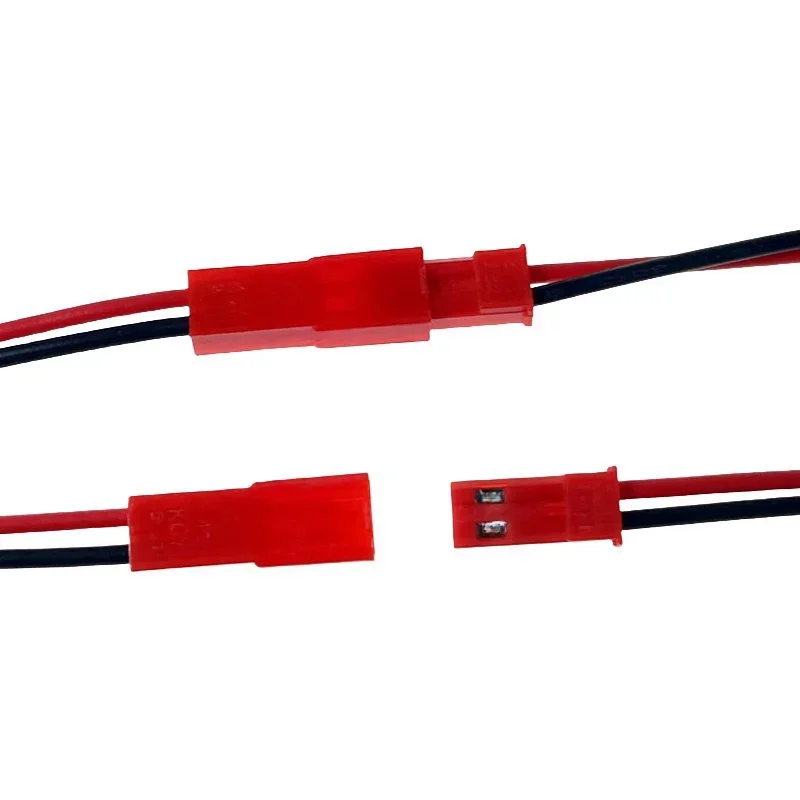 10 pares JST2.54mm 100/150/200mm 22 AWG 2 pines conector de clavija JST Cable macho hembra para juguetes RC batería lámpara LED JST/SYP2.54 - imagen 2