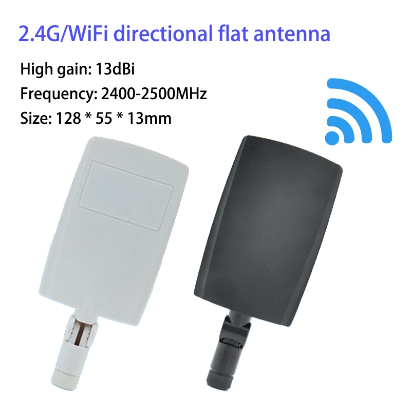 Antena WiFi 2,4G 13dBi antena plana direccional de largo alcance de alta ganancia amplificador de señal de teléfono móvil SMA para módem enrutador - imagen 4