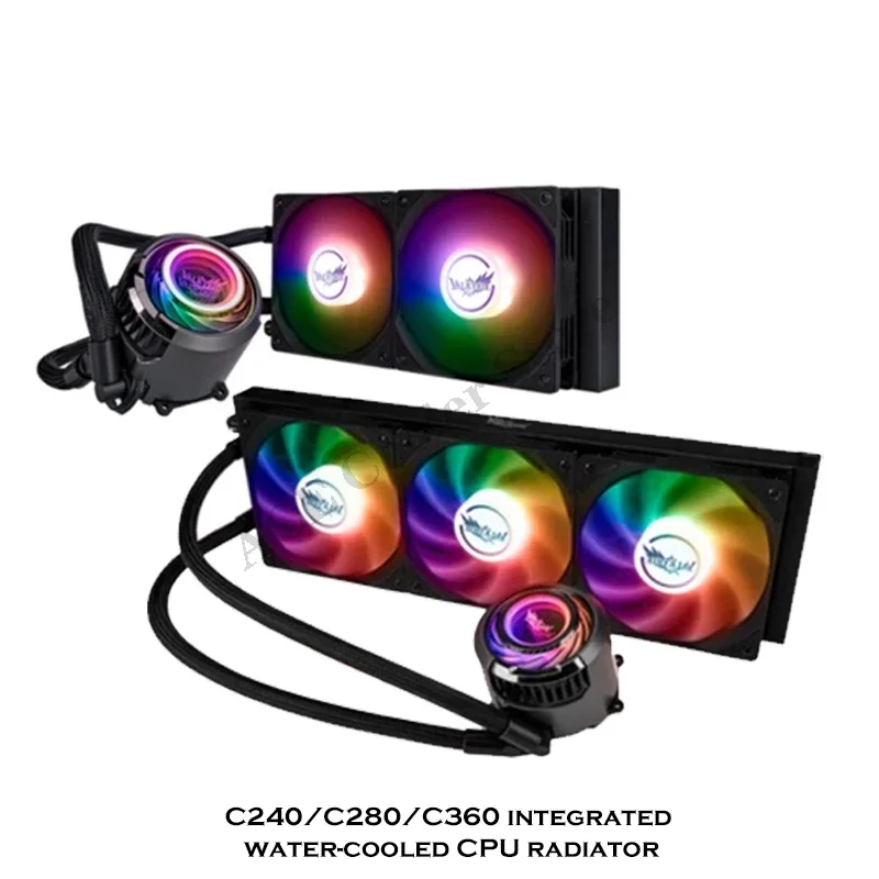 Valkiri CPU enfriador de agua AM5 240MM 360MM refrigeración por agua 300W TDP personalizado alto rendimiento 5V ARGB Stong-bomba de motor - imagen 3