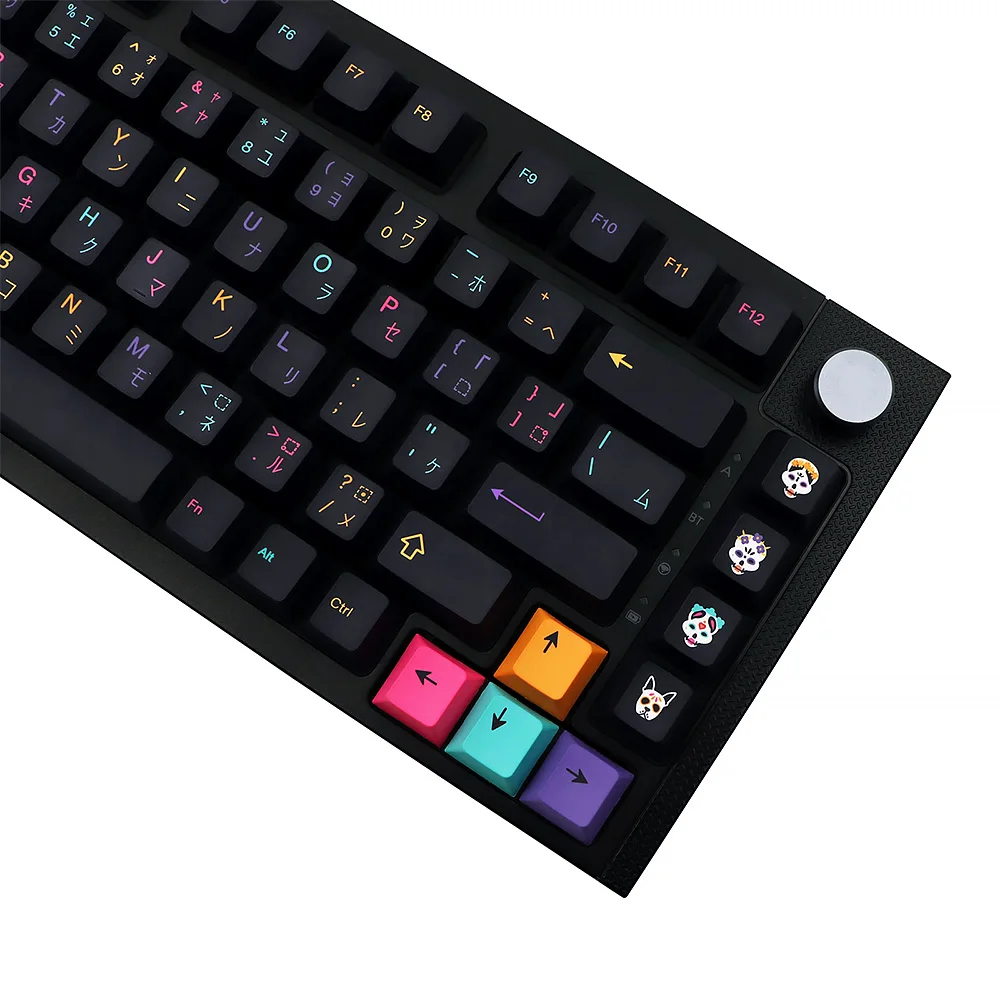 Mictlan-Juego de teclas de Cherry Height pbt dye sub para Gaming gk61/64/68/G610 K70 GMMK gmk, teclas iso - imagen 5