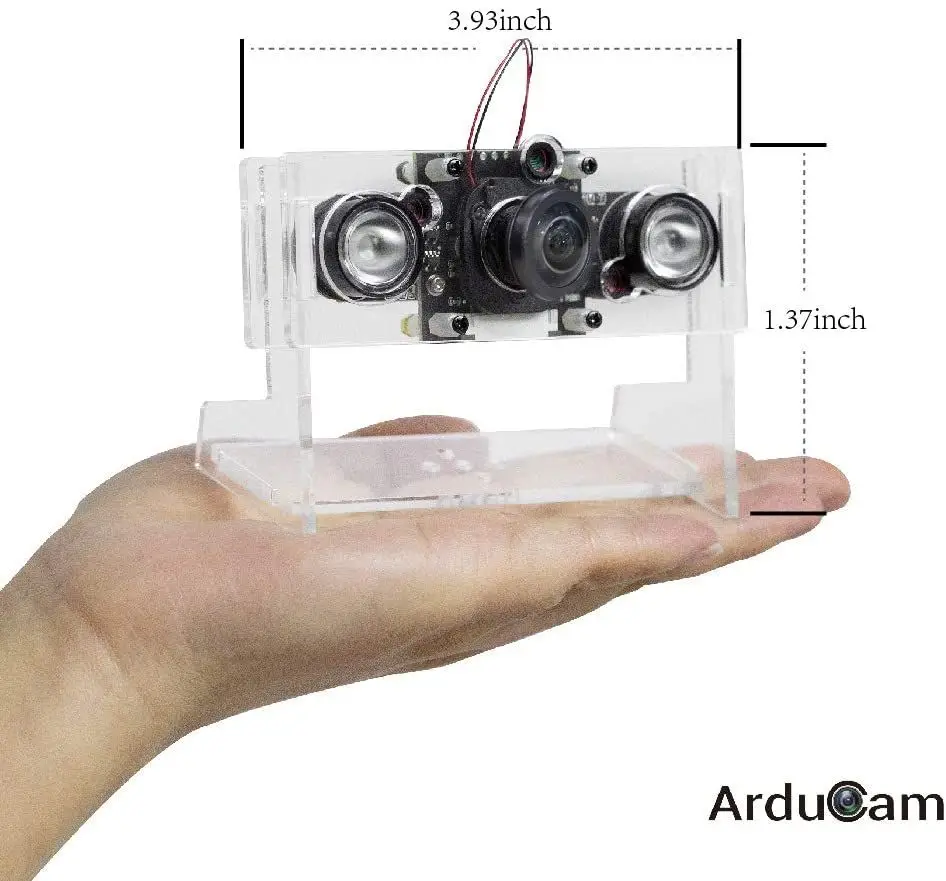 Arducam Visión diurna gran angular para cámara Raspberry Pi, conmutación automática de corte IR de 170 grados (D) Imagen todo el día Todos los modelos S