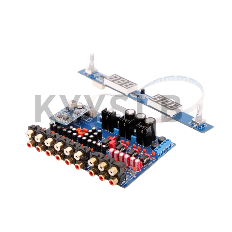 KYYSLB pantalla Digital Control remoto tono placa frontal de escenario 6 canales Audiophile frontal 5,4 Bluetooth APTX LDAC placa amplificadora - imagen 5