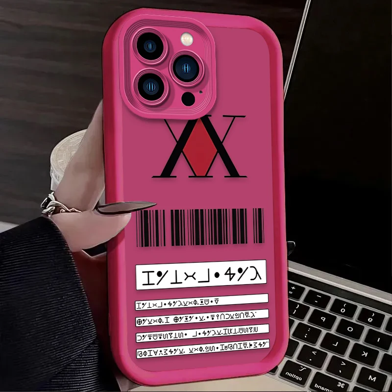 Funda de teléfono Anime Hunter X Hunters para iPhone 17 Air 16 16E 15 14 13 12 11 Pro Max X XS X S Max XR SE 2020 SE4 7 8 funda de silicona - imagen 3