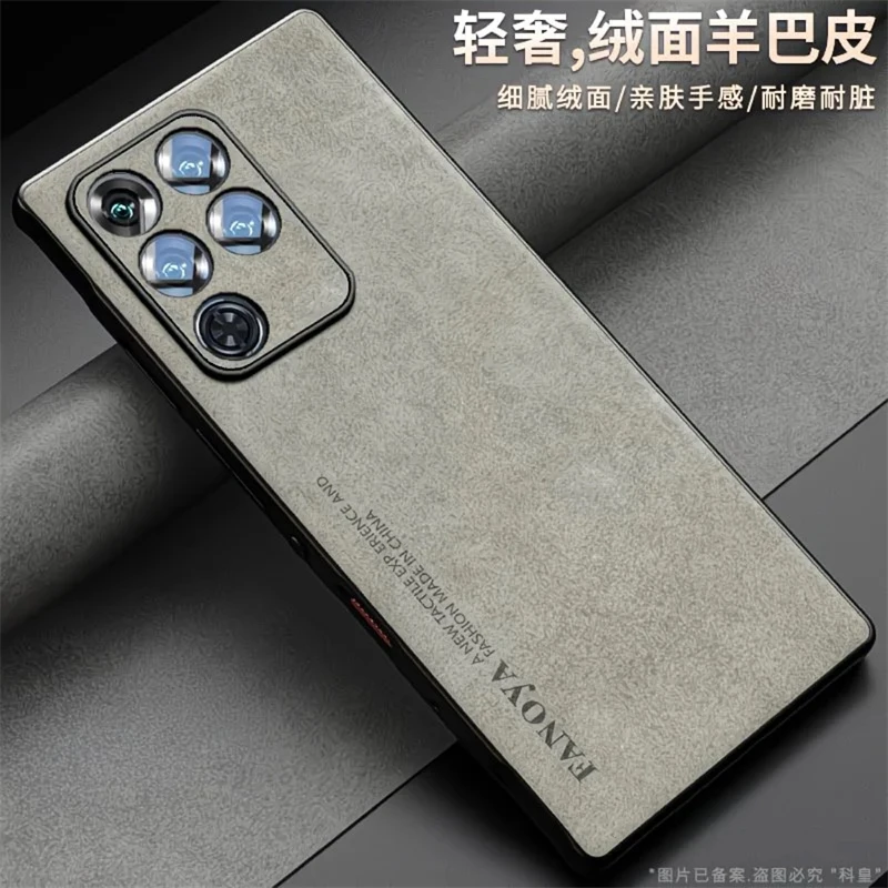 Funda para RedMagic 11 Pro Plus, funda trasera de cuero de silicona de lujo para Nubia Red Magic 11 Pro + 5G, parachoques a prueba de golpes - imagen 3