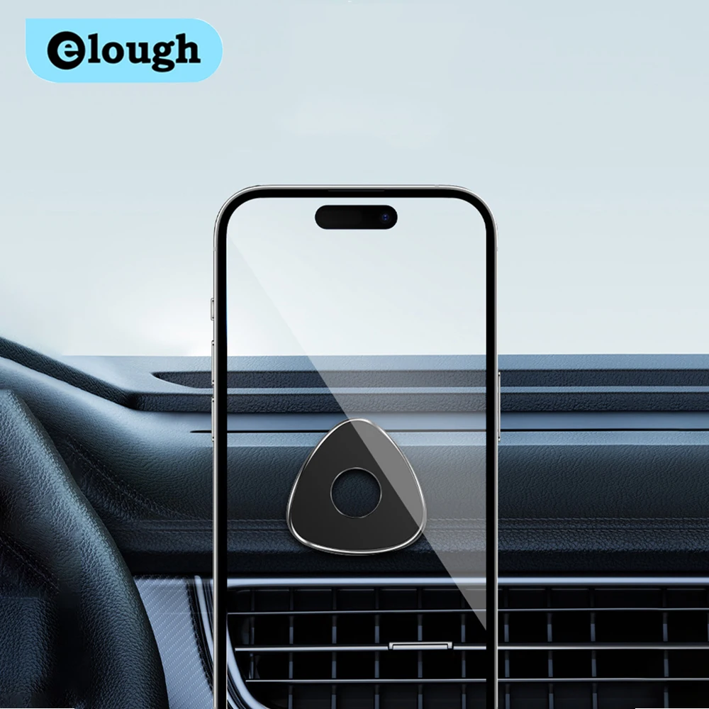 Elough soporte inalámbrico para teléfono de coche Mini soporte magnético poligonal para teléfono soporte para coche para iPhone Samsung Xiaomi