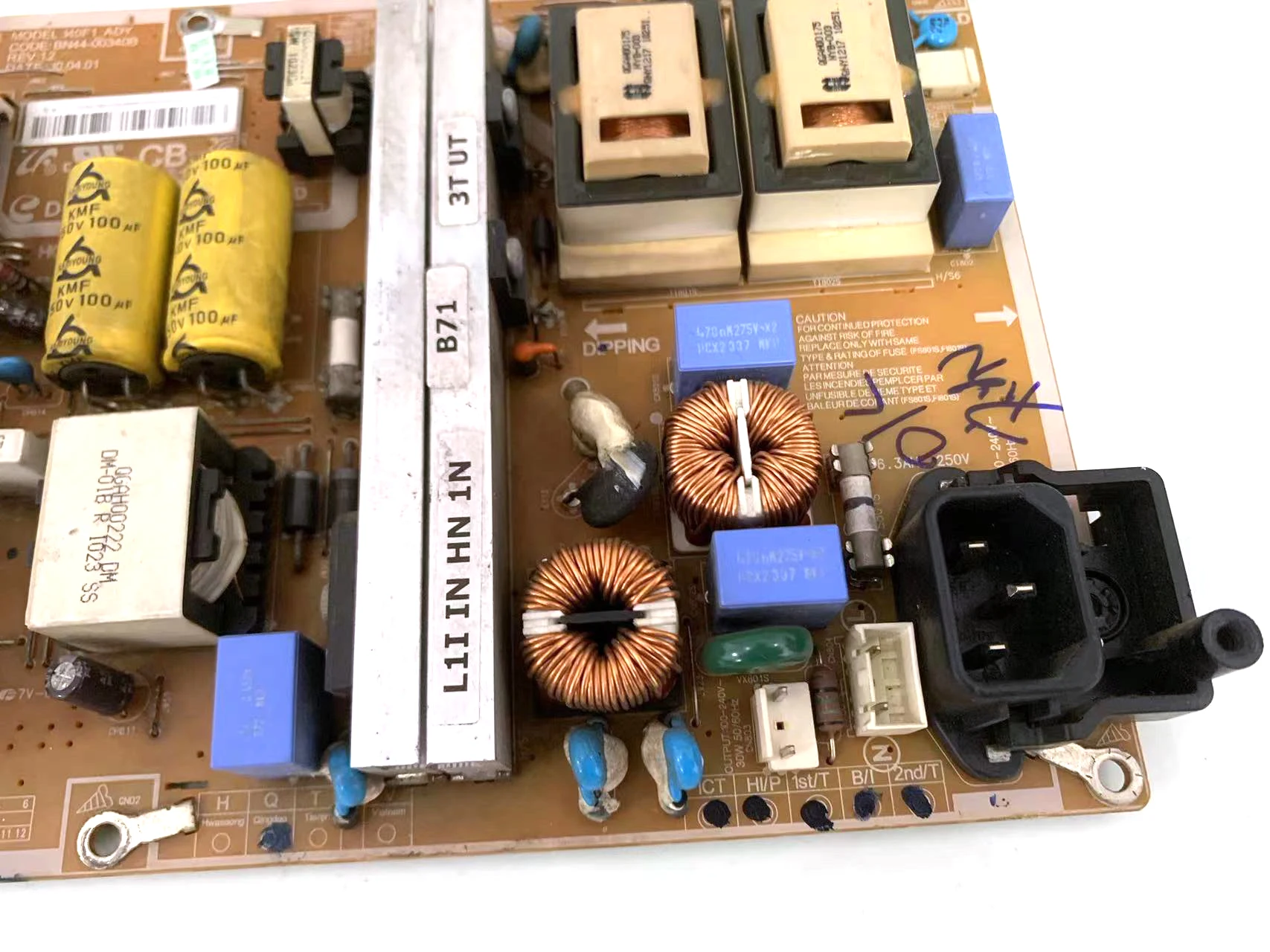 BN44-00340B = BN44-00340A = BN44-00417A i40f1 _ Ady Placa de fuente de alimentación para TV LE40C530F1W LE40C550J1W LE40C580J1K LN40C500F3F - imagen 3