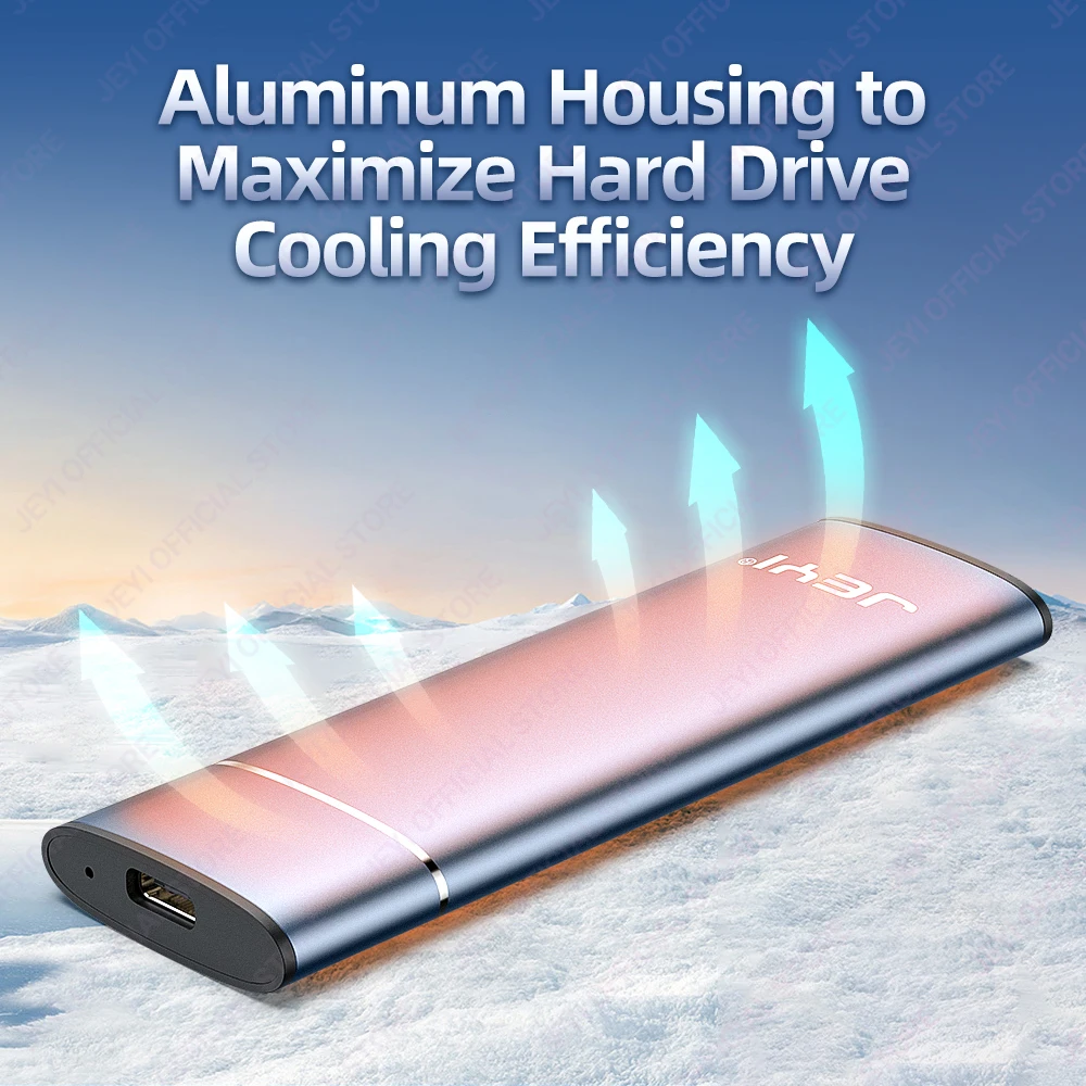 JEYI-Adaptador de carcasa SSD M.2 NVME de aluminio, USB 3,2 Gen 2 (10 gbps) a NVME m-key/(B + M) Key SSD, carcasa externa con embellecedor UASP - imagen 5