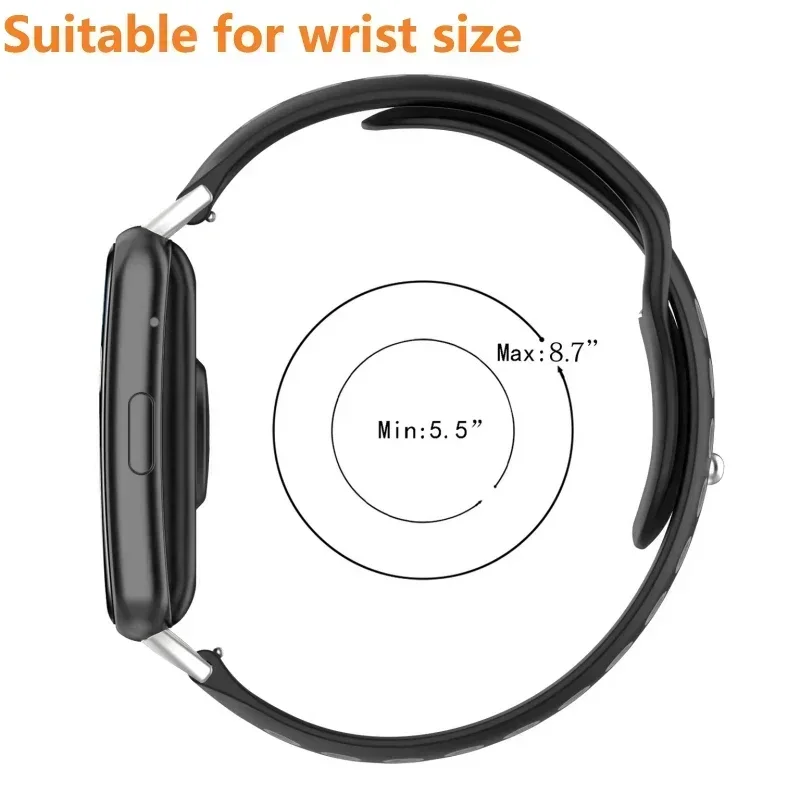 Correa de silicona transpirable para Samsung Galaxy Watch8 44mm 40mm Correa pulsera Correa para Galaxy Watch8 Classic 46mm - imagen 3