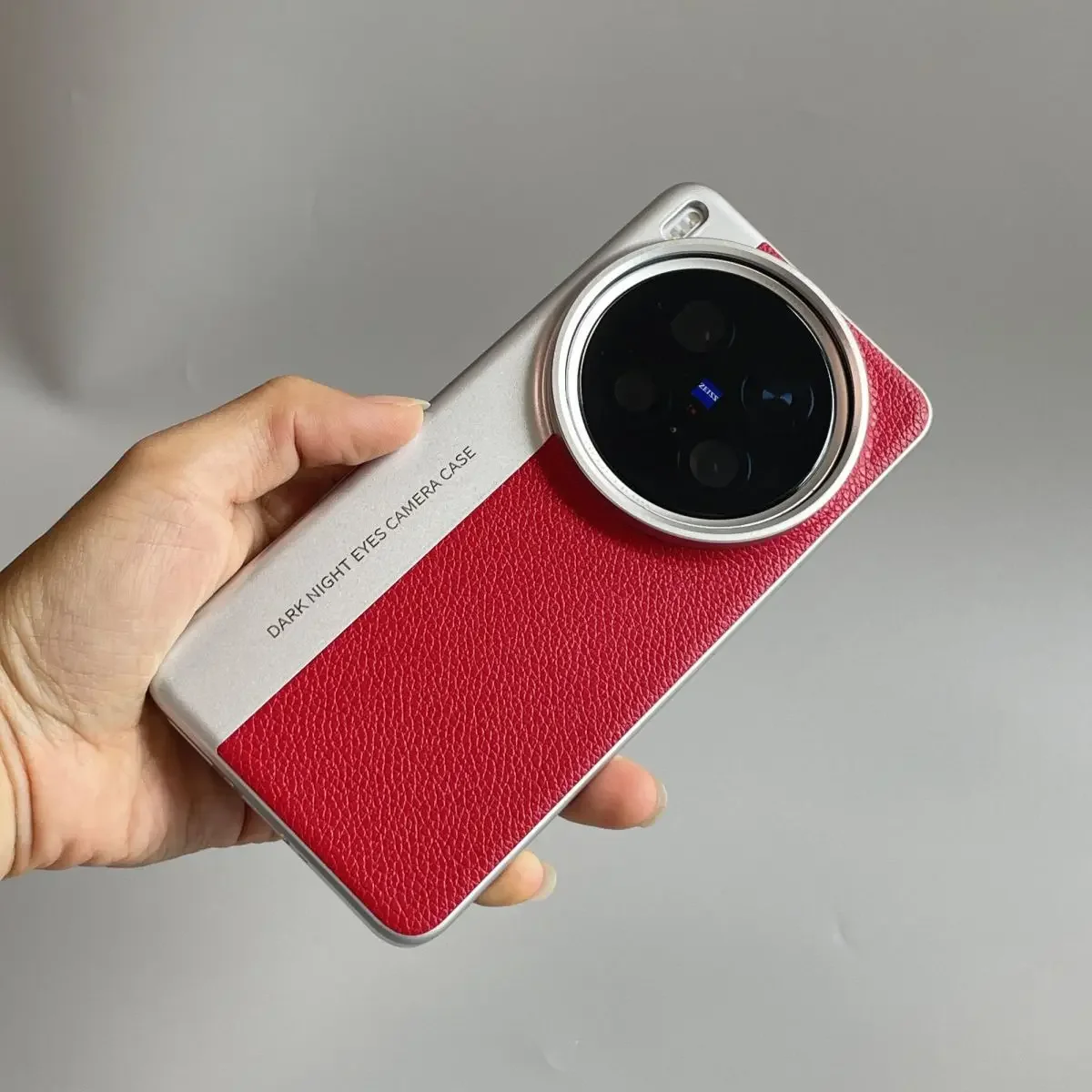 Para VIVO X300 Pro x300 funda minimalista patrón de lichi cuero galvanizado estilo cámara cubierta para Vivo X 300 parachoques a prueba de golpes