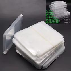 Caja de juegos PET de plástico transparente, 2-10 Uds., para interruptor N64 GB GBA GBC SNES NES, adecuado para PS2, PS3, PS4, PS5, cubierta protectora