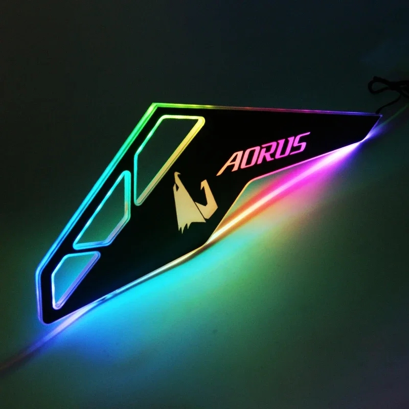 DIY RGB Backplane CASE aparador 5V 3PIN RGB AURA luz placa trasera estilo hueco para COUGAR Conquer PC - imagen 5