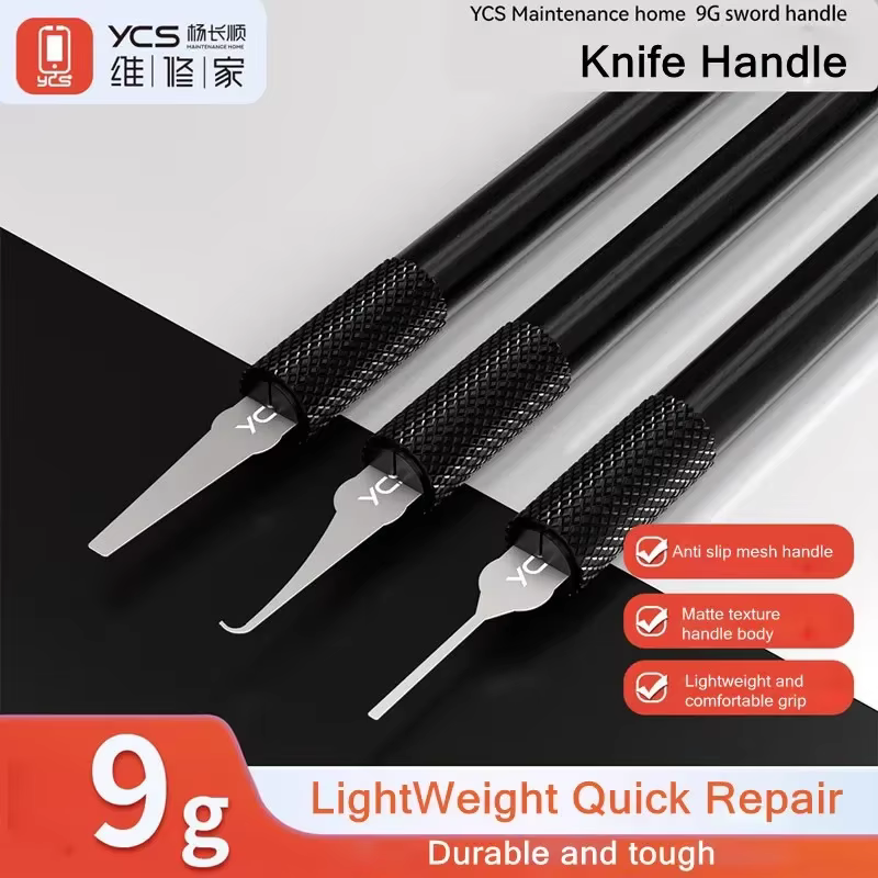 Mango de hoja de espada ultraligero YCS 9G para teléfono móvil, placa de circuito electrónico, reparación de teclado, mango de hoja esmerilada antideslizante - imagen 2