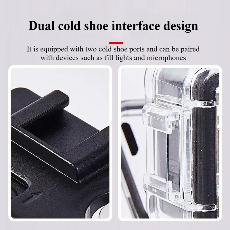 Funda carcasa impermeable subacuática de 60M para DJI OSMO Action 5Pro/4/3, funda protectora de alta resistencia, accesorios para cámara - imagen 5