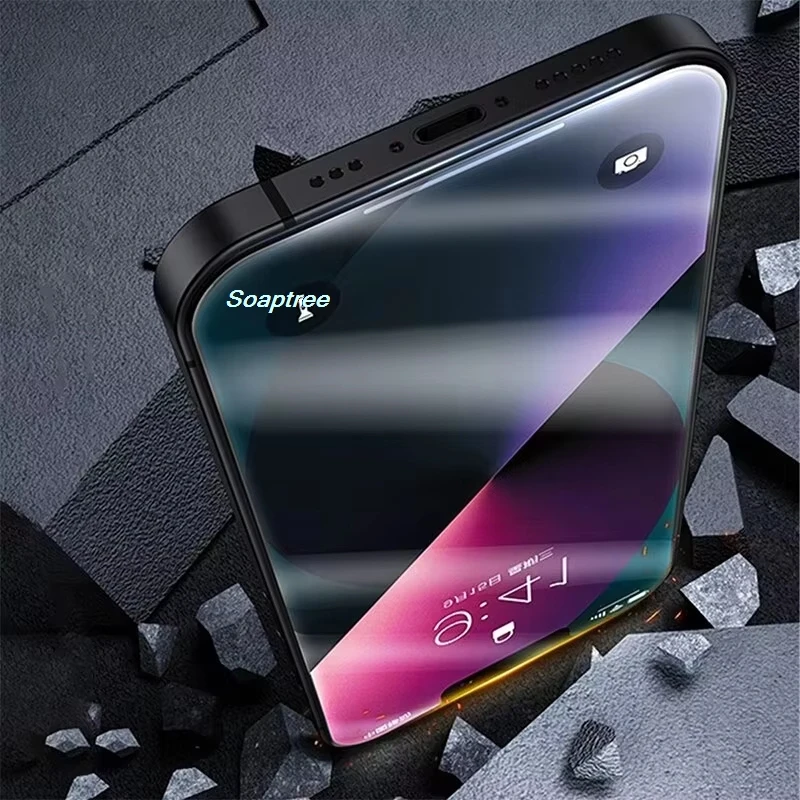 3 uds Protector de pantalla de privacidad vidrio templado para Poco M5 M4 M3 M2 F4 F3 GT X6 Pro 5G X5 X4 GT X3 NFC M6 M5S C65 C40 C31 C3 vidrio - imagen 5