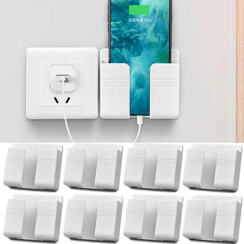Soporte multifunción para teléfono móvil, organizador montado en la pared, caja de almacenamiento, soporte de carga para Control remoto, soporte organizador