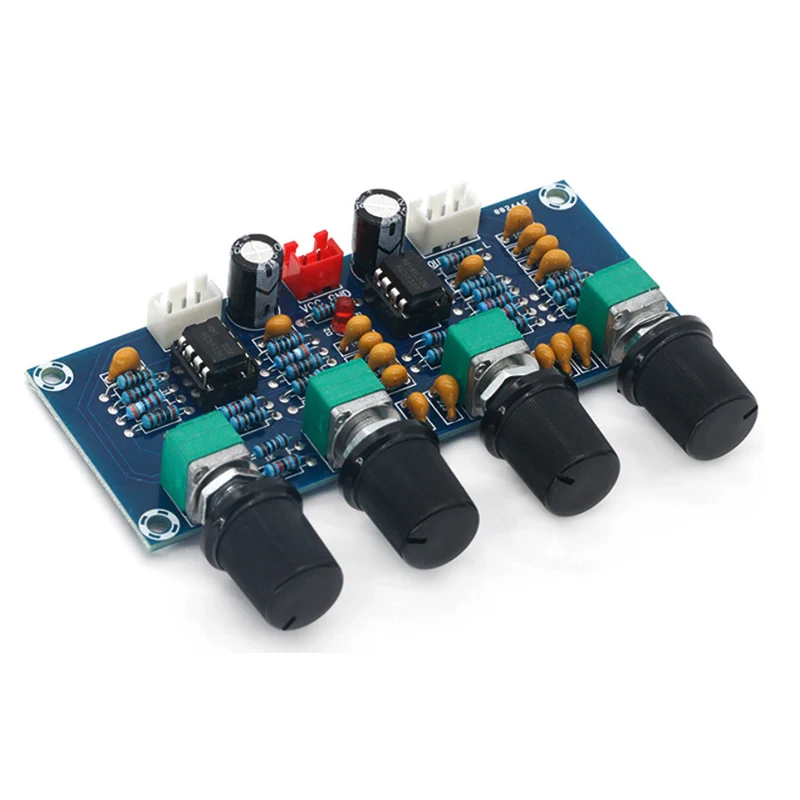 PREAMPLIFICADOR de placa de tono, preamplificador con ajuste de volumen de graves triples, controlador de tono para placa amplificadora, NE5532, XH-A901 - imagen 3